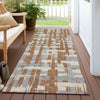 Piper Looms Chantille Stripes ACN1849 Paprika Machine Washable Area Rug Runner Outdoor Lifestyle Image Feature
