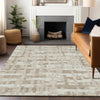Piper Looms Chantille Stripes ACN1849 Taupe Machine Washable Area Rug Lifestyle Image Feature