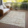 Piper Looms Chantille Stripes ACN1849 Taupe Machine Washable Area Rug Outdoor Lifestyle Image Feature