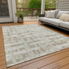 Piper Looms Chantille Stripes ACN1849 Taupe Machine Washable Area Rug Outdoor Lifestyle Image Feature