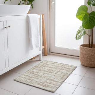 Piper Looms Chantille Stripes ACN1849 Taupe Machine Washable Area Rug Scatter Lifestyle Image Feature