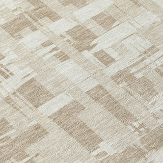 Piper Looms Chantille Stripes ACN1849 Taupe Machine Washable Area Rug Swatch Image
