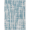 Piper Looms Chantille Stripes ACN1849 Teal Machine Washable Area Rug main image