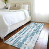 Piper Looms Chantille Stripes ACN1849 Teal Machine Washable Area Rug Runner Lifestyle Image Feature