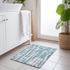 Piper Looms Chantille Stripes ACN1849 Teal Machine Washable Area Rug Scatter Lifestyle Image Feature