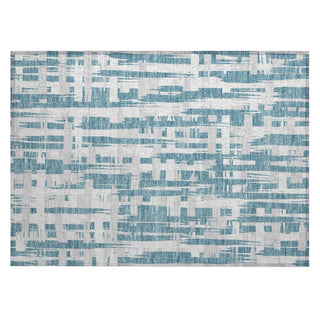 Piper Looms Chantille Stripes ACN1849 Teal Machine Washable Area Rug Scatter Main Image