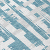 Piper Looms Chantille Stripes ACN1849 Teal Machine Washable Area Rug Swatch Image