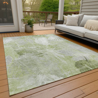 Piper Looms Chantille Floral ACN1850 Aloe Machine Washable Area Rug Outdoor Lifestyle Image Feature