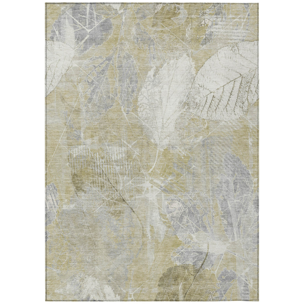 Piper Looms Chantille Floral ACN1850 Beige Machine Washable Area Rug main image