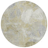 Piper Looms Chantille Floral ACN1850 Beige Machine Washable Area Rug Round Main Image