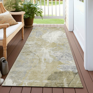 Piper Looms Chantille Floral ACN1850 Beige Machine Washable Area Rug Runner Outdoor Lifestyle Image Feature