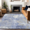 Piper Looms Chantille Floral ACN1850 Denim Machine Washable Area Rug Lifestyle Image Feature