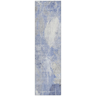Piper Looms Chantille Floral ACN1850 Denim Machine Washable Area Rug Runner Main Image