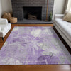 Piper Looms Chantille Floral ACN1850 Lavender Machine Washable Area Rug Lifestyle Image Feature