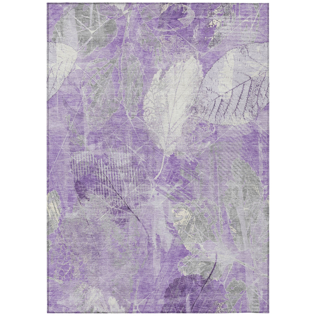 Piper Looms Chantille Floral ACN1850 Lavender Machine Washable Area Rug main image