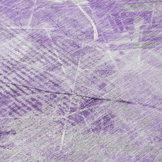 Piper Looms Chantille Floral ACN1850 Lavender Machine Washable Area Rug Swatch Image