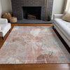 Piper Looms Chantille Floral ACN1850 Salmon Machine Washable Area Rug Lifestyle Image Feature