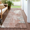 Piper Looms Chantille Floral ACN1850 Salmon Machine Washable Area Rug Runner Outdoor Lifestyle Image Feature