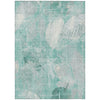Piper Looms Chantille Floral ACN1850 Teal Machine Washable Area Rug main image