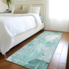 Piper Looms Chantille Floral ACN1850 Teal Machine Washable Area Rug Runner Lifestyle Image Feature