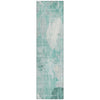 Piper Looms Chantille Floral ACN1850 Teal Machine Washable Area Rug Runner Main Image