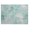 Piper Looms Chantille Floral ACN1850 Teal Machine Washable Area Rug Scatter Main Image