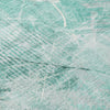 Piper Looms Chantille Floral ACN1850 Teal Machine Washable Area Rug Swatch Image