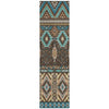 Piper Looms Chantille Aztec ACN1851 Brown Machine Washable Area Rug Runner Main Image