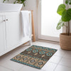 Piper Looms Chantille Aztec ACN1851 Brown Machine Washable Area Rug Scatter Lifestyle Image Feature