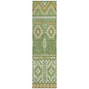 Piper Looms Chantille Aztec ACN1851 Green Machine Washable Area Rug Runner Main Image