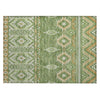 Piper Looms Chantille Aztec ACN1851 Green Machine Washable Area Rug Scatter Main Image