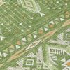 Piper Looms Chantille Aztec ACN1851 Green Machine Washable Area Rug Swatch Image