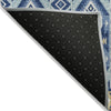 Piper Looms Chantille Aztec ACN1851 Navy Machine Washable Area Rug Backing Image