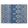 Piper Looms Chantille Aztec ACN1851 Navy Machine Washable Area Rug Scatter Main Image