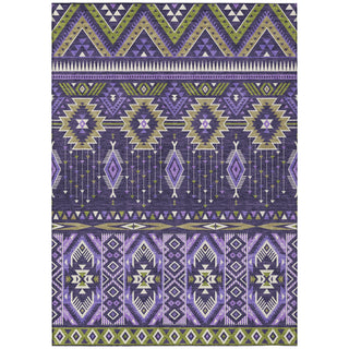 Piper Looms Chantille Aztec ACN1851 Purple Machine Washable Area Rug main image