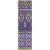 Piper Looms Chantille Aztec ACN1851 Purple Machine Washable Area Rug Runner Main Image