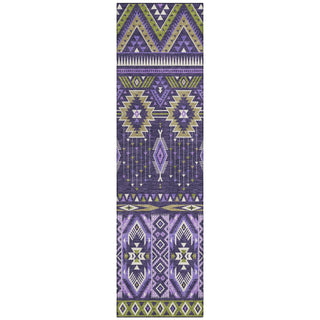 Piper Looms Chantille Aztec ACN1851 Purple Machine Washable Area Rug Runner Main Image
