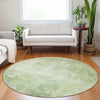 Piper Looms Chantille Modern ACN1852 Aloe Machine Washable Area Rug Round Lifestyle Image Feature