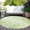 Piper Looms Chantille Modern ACN1852 Aloe Machine Washable Area Rug Round Outdoor Lifestyle Image Feature