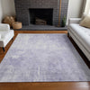 Piper Looms Chantille Modern ACN1852 Lavender Machine Washable Area Rug Lifestyle Image Feature