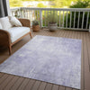 Piper Looms Chantille Modern ACN1852 Lavender Machine Washable Area Rug Outdoor Lifestyle Image Feature