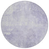 Piper Looms Chantille Modern ACN1852 Lavender Machine Washable Area Rug Round Main Image