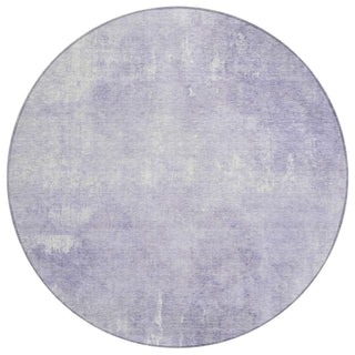Piper Looms Chantille Modern ACN1852 Lavender Machine Washable Area Rug Round Main Image