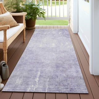 Piper Looms Chantille Modern ACN1852 Lavender Machine Washable Area Rug Runner Outdoor Lifestyle Image Feature