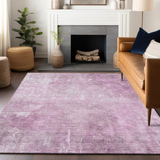 Piper Looms Chantille Modern ACN1852 Pink Machine Washable Area Rug Lifestyle Image Feature