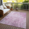 Piper Looms Chantille Modern ACN1852 Pink Machine Washable Area Rug Outdoor Lifestyle Image Feature