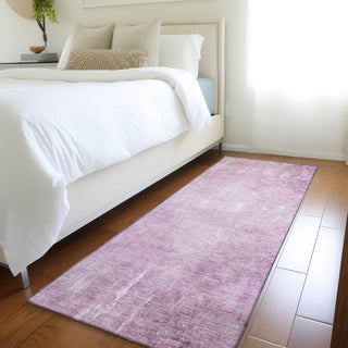 Piper Looms Chantille Modern ACN1852 Pink Machine Washable Area Rug Runner Lifestyle Image Feature