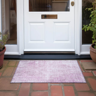 Piper Looms Chantille Modern ACN1852 Pink Machine Washable Area Rug Scatter Outdoor Lifestyle Image Feature