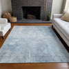 Piper Looms Chantille Modern ACN1852 Sky Machine Washable Area Rug Lifestyle Image Feature