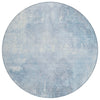 Piper Looms Chantille Modern ACN1852 Sky Machine Washable Area Rug Round Main Image